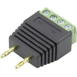 Conrad Components 93013c1127 Fiche mâle de laboratoire mâle, droit Ø de la broche: 2 mm noir 1 pc(s)