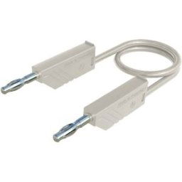 SKS Hirschmann MLN 200/2,5 WS Cordon de mesure Banane mâle 4 mm Banane mâle 4 mm 2.00 m blanc 1 pc(s)
