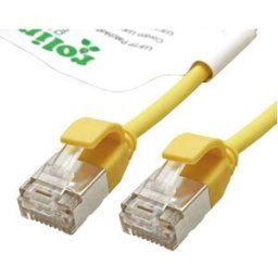 Roline green 21.44.3325 RJ45 Câble réseau, câble patch CAT 6a U/FTP 2.00 m jaune non blindé, sans halogène, ignifuge 1 pc(s)