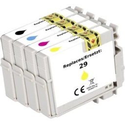 Renkforce Encre remplace Epson 29, T2986, T2981, T2982, T2983, T2984 compatible pack bundle noir, cyan, magenta, jaune RF-5705460