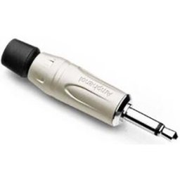 Jack 3.5 mm mâle, droit Amphenol KM2P mono argent 1 pc(s)