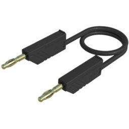 SKS Hirschmann MLN 100/2,5 SW Cordon de mesure Banane mâle 4 mm Banane mâle 4 mm 1.00 m noir 1 pc(s)