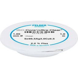 Felder ISO-Core Ultra Clear SAC305 Étain à souder bobine Sn96,5Ag3Cu0,5 1 mm