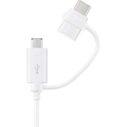 Samsung de téléphone portable Cordon [1x USB - 1x Micro USB, USB-C® mâle] 1.50 m USB, Micro USB, USB-C®