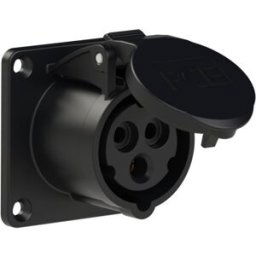 Prise femelle CEE-CARA 16 A 3 pôles PCE venttechnik 313-6TTX 230 V noir 1 pc(s)
