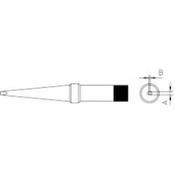 Weller 4PTL7-1 Panne de fer à souder forme longue Taille de la panne 2 mm Contenu 1 pc(s)