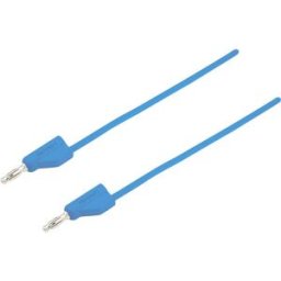 VOLTCRAFT Ultra-flexible Cordon de mesure [Banane mâle 4 mm - Banane mâle 4 mm ] 2.00 m bleu MSB-300 10 A