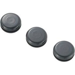 TRU COMPONENTS TC-GMCQR-1006203 Passe-câbles plein(e) Ø max. des bornes 6.4 mm Epaisseur de plaque (maxi) 1.7 mm PVC noir 100 pc(s)