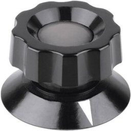 Tête de bouton rotatif Mentor 477.61 avec pointeur noir (Ø x H) 21 mm x 19 mm 1 pc(s)