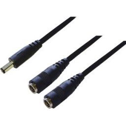 BKL Electronic 075919 Répartiteur DC DC mâle - raccord DC 5.5 mm 2.5 mm 0.30 m 1 pc(s) Single