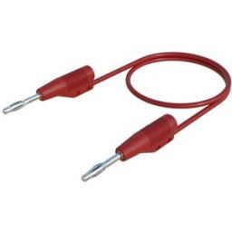 SKS Hirschmann MVL F 2/25 Cordon de mesure Banane mâle 2 mm Banane mâle 2 mm 25.00 cm rouge 1 pc(s)