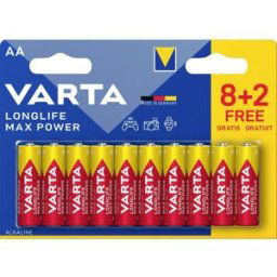 Varta Longlife Max Power AA Blister 10 (8+2) Pile LR6 (AA) alcaline(s) 1.5 V 10 pc(s)