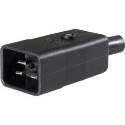Connectique pour appareils réfrigérants AS Schwabe 62084 mâle, droit Nombre total de pôles: 2 10 A noir 1 pc(s)