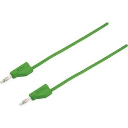 VOLTCRAFT Ultra-flexible Cordon de mesure [Banane mâle 4 mm - Banane mâle 4 mm ] 1.50 m vert MSB-300 10 A