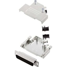 Kit embase SUB-D mâle Nombre de pôles: 44 encitech D45ZK25-HDP44-K 6355-0013-03 45 ° fût à souder 1 set