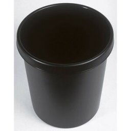 Corbeille à papier Helit the german H6106195 30 l (Ø x H) 350 mm x 405 mm Polyéthylène noir 1 pc(s)