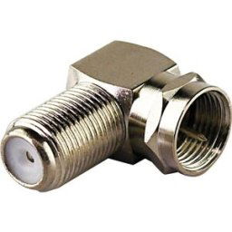 Schwaiger WAD8321531 Adaptateur coudé F Connexions: Fiche mâle F, Prise femelle F 2 pc(s)