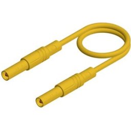 SKS Hirschmann MLS SIL GG 200/1 Cordon de mesure de sécurité Banane mâle 4 mm Banane mâle 4 mm 2.00 m jaune 1 pc(s)