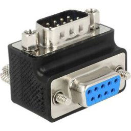 Adaptateur série Delock [1x SUB-D mâle 9 pôles - 1x SUB-D femelle 9 pôles] vissable