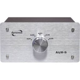 Dynavox AUX-S Switch RCA/audio boîtier métallique argent