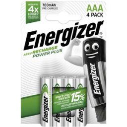 Pile rechargeable LR3 (AAA) NiMH Energizer Power Plus HR03 E300626600 700 mAh 1.2 V 4 pc(s)