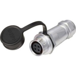 circulaire femelle, droit Ø 12 4 pôles 200 V/AC 5 A IP67 Push-Pull Weipu SF1211/S4 I