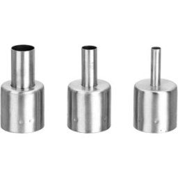 TOOLCRAFT ZD-8908HT1 + ZD-8908HT2 + ZD-8908HT3 Buse à air chaud forme ronde Taille de la panne 5 mm, 8 mm, 12 mm Longueur de la panne 22.5 mm Contenu 3 pc(s)
