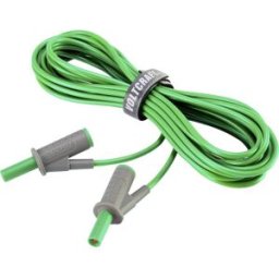 VOLTCRAFT Cordon de mesure de sécurité[Banane mâle 4 mm -Banane mâle 4 mm ] Ultra flexibles 5.00 m;vert;MSB-501 10 A