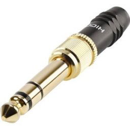 Jack 3.5 mm mâle, droit Hicon HI-J3563S Nombre de pôles: 3 noir 1 pc(s)