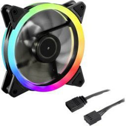 Sharkoon Shark Blades PWM Ventilateur pour PC noir (l x H x P) 120 x 25 x 120 mm