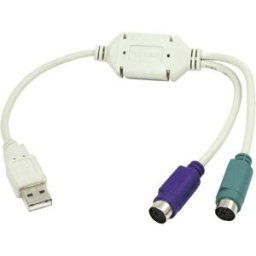 LogiLink USB 1.1 Câble de raccordement [1x USB 1.1 type A mâle - 2x PS/2 femelle] Adapter 15.00 cm