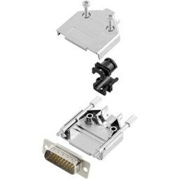 encitech DTPK15-M-HDP26-W-K 6355-8056-02 Kit embase SUB-D mâle 180 ° Nombre de pôles: 26 fût à souder 1 pc(s)