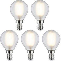 Paulmann 29097 LED CEE F (A - G) E14 forme de goutte 4.8 W blanc chaud (Ø x H) 45 mm x 78 mm 5 pc(s)