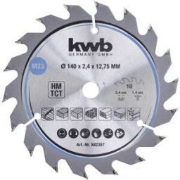 kwb 582357 Lame de scie circulaire au carbure 140 x 12.75 mm 1 pc(s)