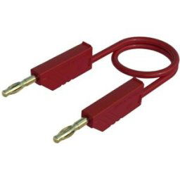 SKS Hirschmann MLN 200/2,5 RT Cordon de mesure Banane mâle 4 mm Banane mâle 4 mm 2.00 m rouge 1 pc(s)