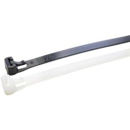 WKK 118127971 118127971 Serre-câble 200 mm 7.60 mm naturel réouvrable, stabilisé aux UV, résistant à lhuile, résistant aux solvants, résistant à lessence 100