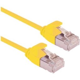 Roline 21.15.3325 RJ45 Câble réseau, câble patch CAT 6a U/UTP 2.00 m jaune non blindé, sans halogène, ignifuge 1 pc(s)