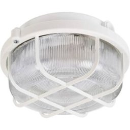 Deko Light Syrma Rund Weiß 401014 Plafonnier extérieur, Applique extérieure E27 blanc