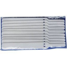 Collier de serrage auto-agrippant TRU COMPONENTS 800-010-Bag 1586398 pour grouper partie velours et partie agrippante blanc 10 pc(s)