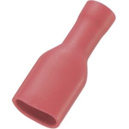 Cosse clip 6.35 mm x 0.8 mm TRU COMPONENTS FDFD1.25-187(8) 180 ° entièrement isolé rouge 50 pc(s)