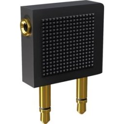 Oehlbach D1C35015 i-Jack AD-Flight Jack audio Adaptateur Y [1x Jack femelle 3.5 mm - 2x Jack mâle 3.5 mm] noir