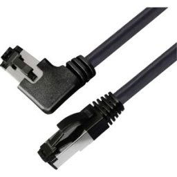 BKL Electronic 144031 RJ45 Câble réseau, câble patch CAT 8.1 S/FTP 2 m noir sans halogène 1 pc(s)