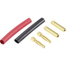 Lot de fiches bananes Ø de la broche: 2 mm Schnepp DS 2 Alu rouge, noir 1 pc(s)