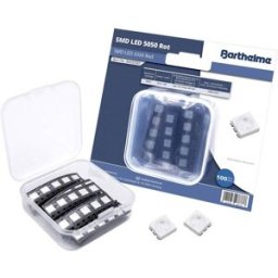 Barthelme Jeu de LED SMD 5050 rouge 1000 mcd 120 ° 60 mA 2 V Bulk
