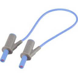 VOLTCRAFT Cordon de mesure de sécurité[Banane mâle 4 mm -Banane mâle 4 mm ] Ultra flexibles 25.00 cm;bleu;MSB-501 10 A