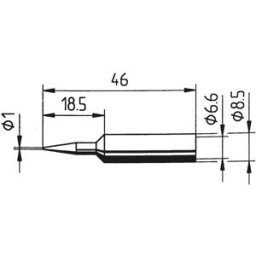 Ersa 0832BDLF Panne de fer à souder forme de crayon, ERSADUR Taille de la panne 1 mm Contenu 1 pc(s)