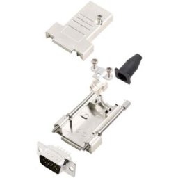 Kit embase SUB-D mâle Nombre de pôles: 15 encitech DTSL09-T-JSRG+HDP15-K 6355-0041-01 180 ° fût à souder 1 set