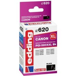 Edding Encre remplace Canon PGI-580BK XXL compatible noir EDD-620 18-620