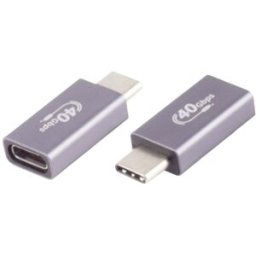 Adaptateur USB-C ®, port USB-C ®, 4.0, métal, Pro 10080138 BKL Electronic Contenu: 1 pc(s)
