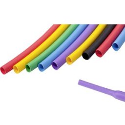 Hongshang H-2(Z)25.4 - 12.7 Gaine thermorétractable sans colle noir 25.40 mm 12.70 mm Taux de retreint:2:1 Marchandise vendue au mètre